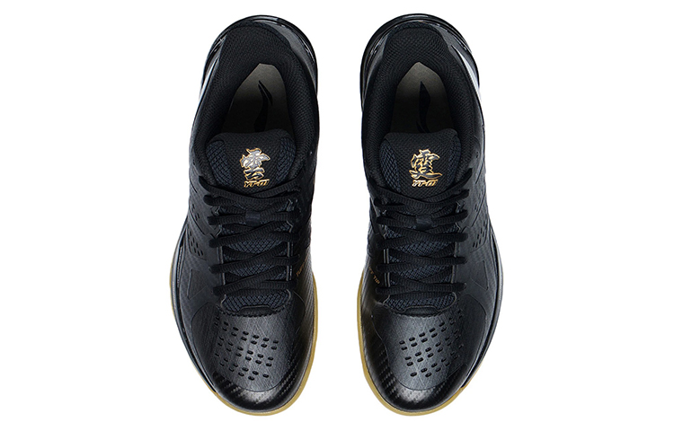 LiNing Cushioning Anti-Slip And Wear-Resistant Coverage Support Low-Top Badminton Shoes Unisex Black