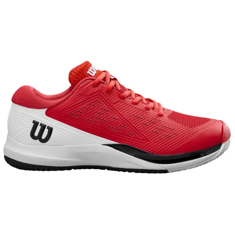 Wilson Rush Pro Ace Cushioning Abrasion Resistant Cushioning, Wear Resistant Low top Tennis Shoes Men’s Red White