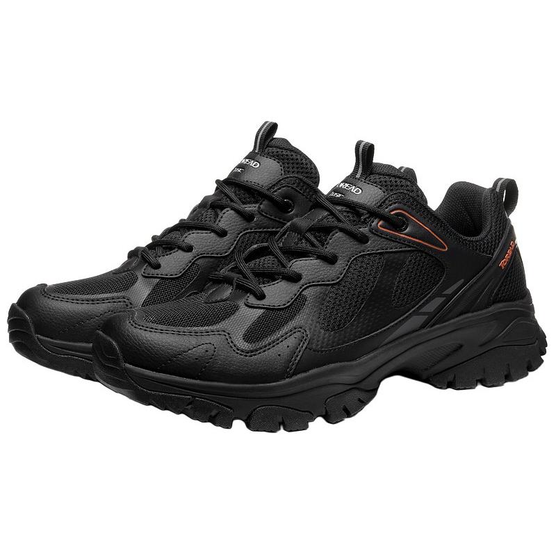 TOREAD Slip Resistant Wear resistant And Lightweight Low top Hiking Shoes Men’s Black