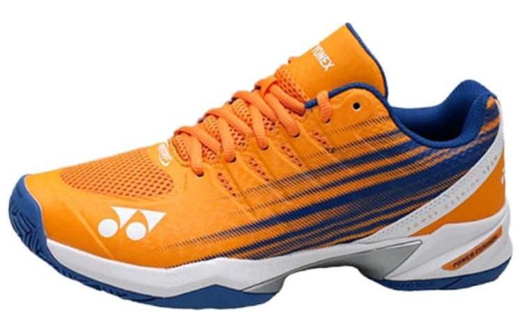 YONEX Power Cushion Cushioning Slip Resistant Cushioning Slip Resistant Low top Tennis Shoes Unisex White Orange