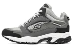 Skechers Stamina Lace Up Cushioning Abrasion Resistant Mid top Chunky Sneakers Men's Gray