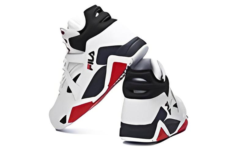 FILA Cage Abrasion Resistant Abrasion Resistant High top Vintage Basketball Shoes Women’s White Blue