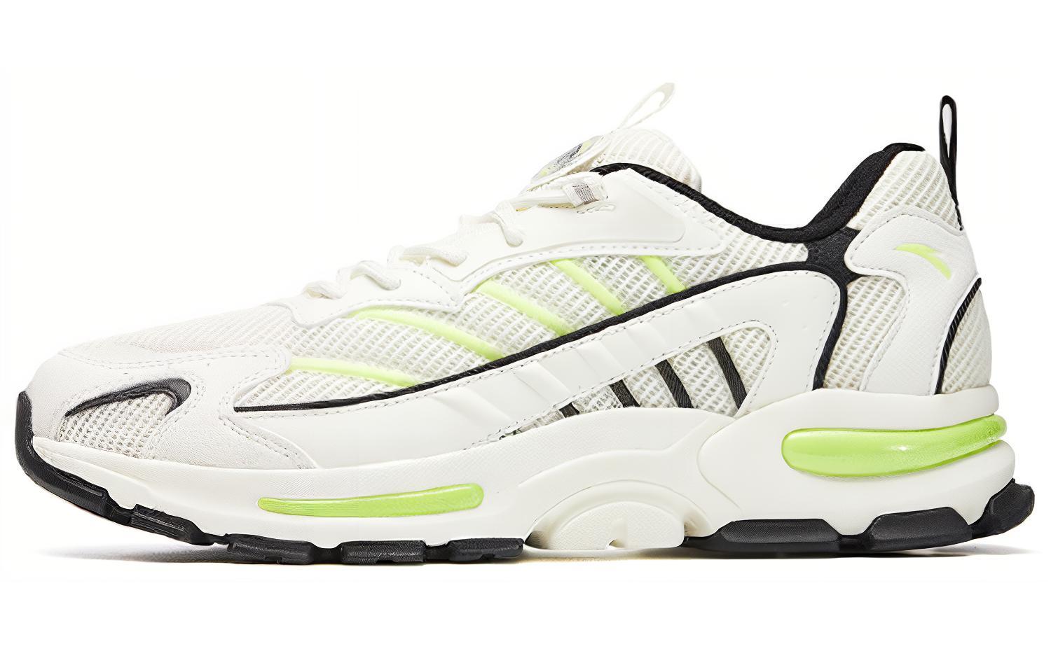 Anta Millennium Glacier Cushioning Abrasion Resistant Breathable Low top Running Shoes Men's White Green Black