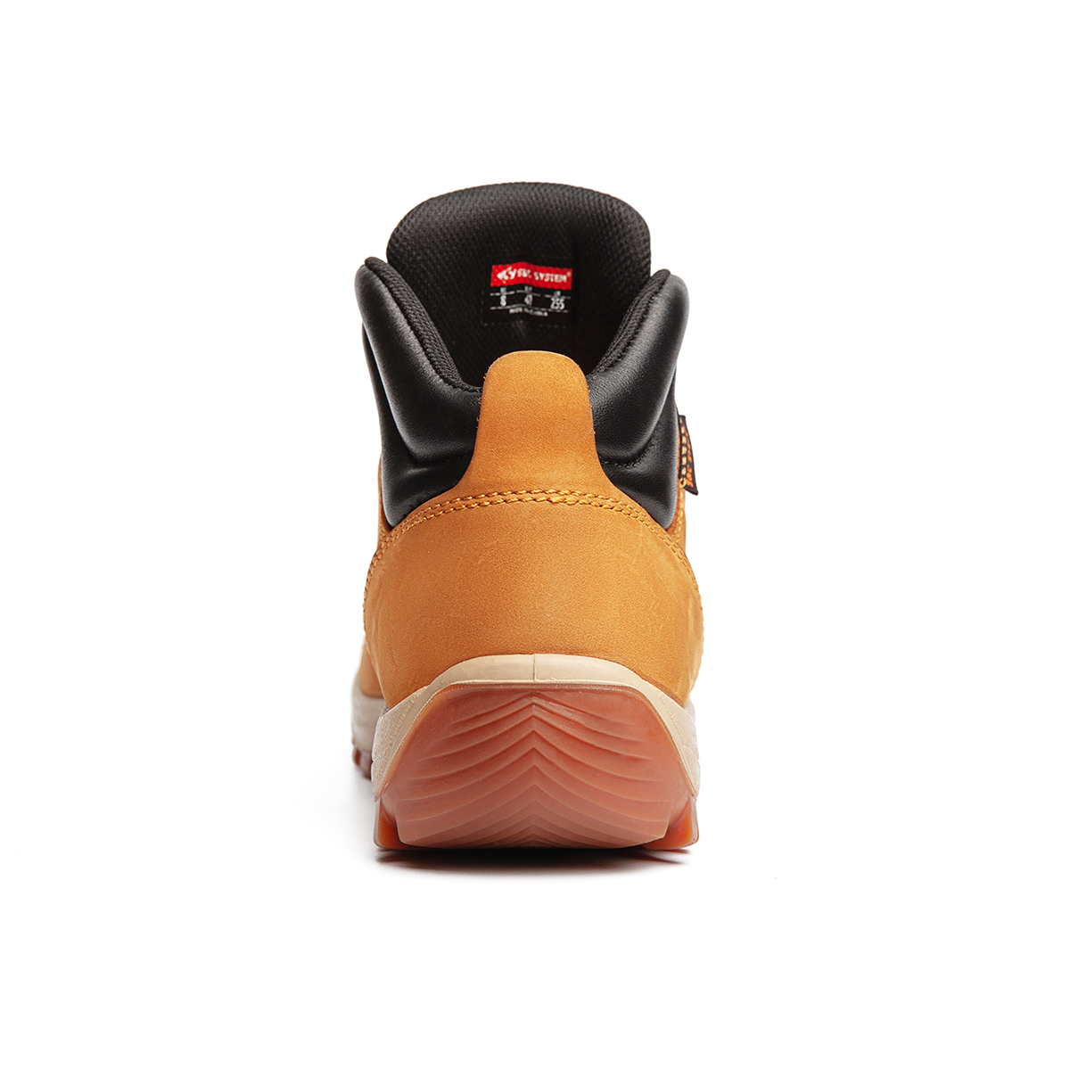 SLEADER Rock Collection Slip Resistant Waterproof Grip Mid top Hiking Shoes Men’s Wheat Yellow