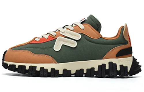 FILA FUSION HERITAGE RUNNING RT70 Textile, Synthetic Leather Low top Chunky Sneakers Men's Brown