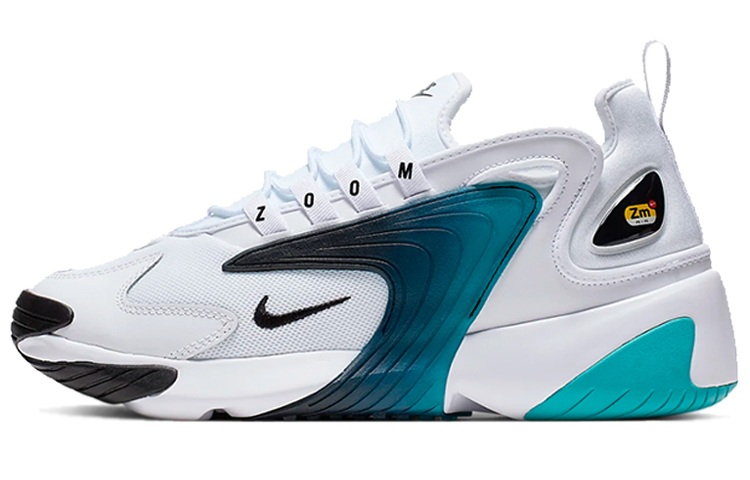 Мужские кроссовки Nike Zoom 2K (бело-бирюзовые)