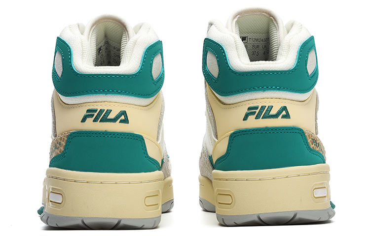 FILA FUSION Teratach Textile, Synthetic Leather Versatile Abrasion Resistant Mid top Vintage Basketball Shoes Women’s
