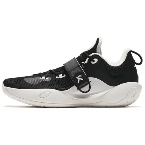 Anta Splash 6LITE Abrasion Resistant Low top Basketball Shoes Men's Black White