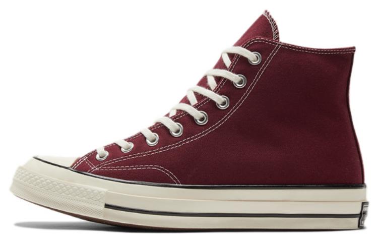 Converse 1970s retro wear-resistant and breathable high-top canvas shoes for men and women, dark purple