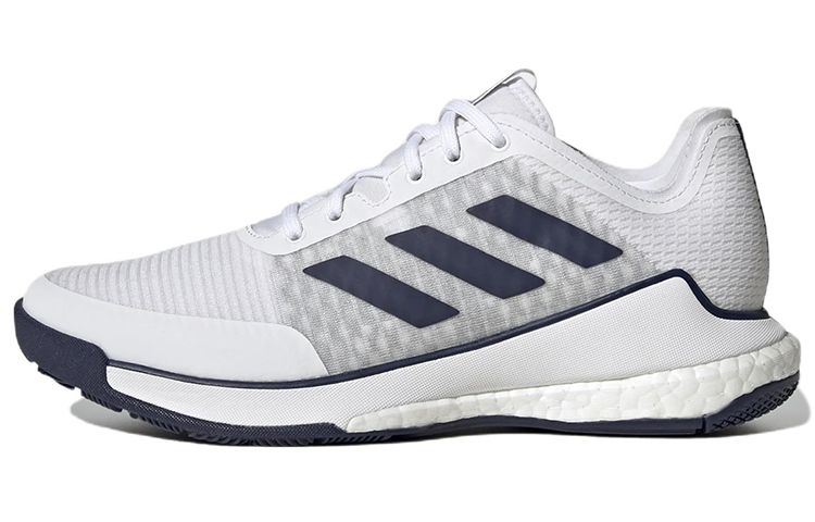Adidas Crazyflight comfortable and wear-resistant volleyball shoes for women, white and blue