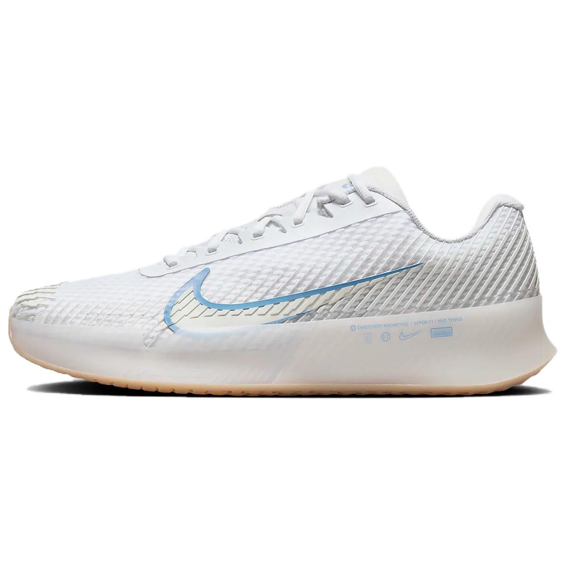 Мужские кроссовки Nike Air Zoom Vapor 11 (бело-синие)