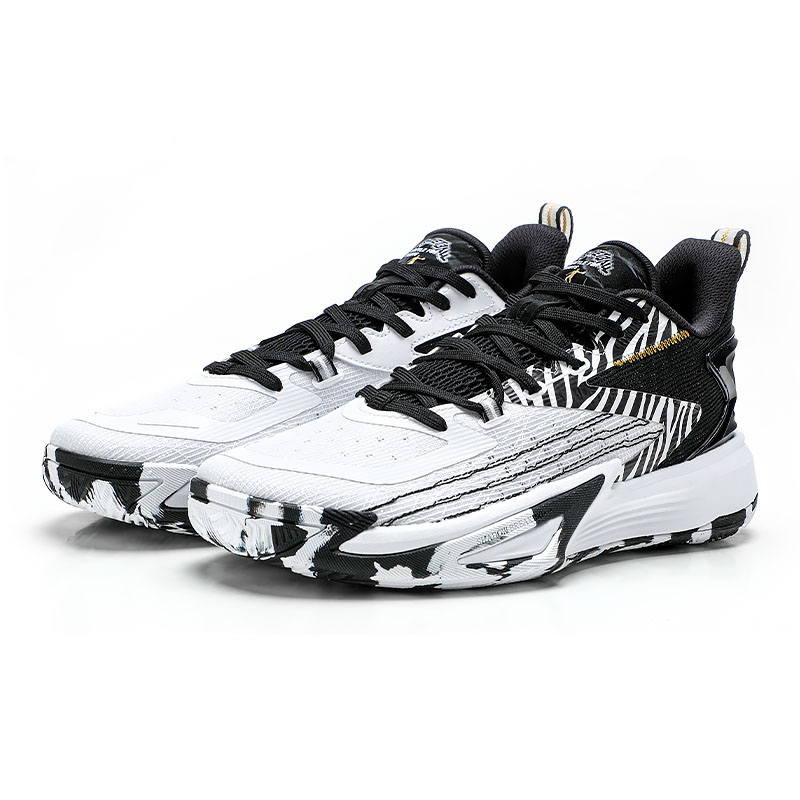 QIAODAN Slip Resistant, Abrasion Resistant, Breathable, Coverage, Lightweight, Grip Low top Basketball Shoes Men’s