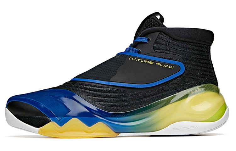 Anta KT6 Thompson ‘Away’ Trendy Slip Resistant Abrasion Resistant High top Basketball Shoes Men’s Black Yellow Blue