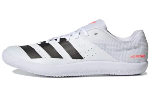 Adidas Adizero Javelin Abrasion Resistant Slip Resistant Low top Training Shoes White Black