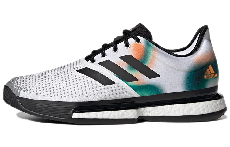 Adidas SoleCourt 'White Black Silver Metallic'