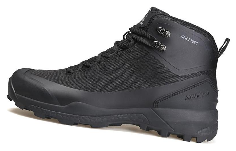 HUMTTO Trendy Slip Resistant, Abrasion Resistant, Breathable High top Hiking Shoes Men’s Black