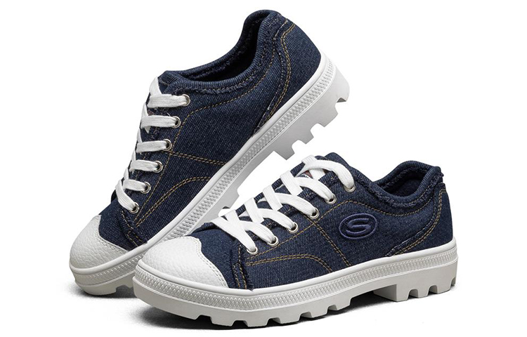 Женские кеды Skechers Roadies (синие) — Синий — фото 3