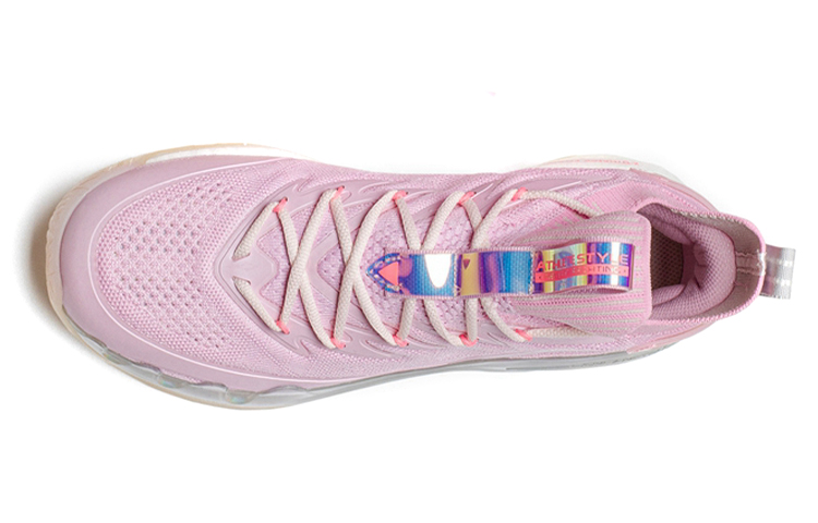 XTEP Cushioning Slip Resistant Abrasion Resistant Breathable Low top Performance Basketball Shoes Men’s Peach Pink