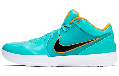 UNDEFEATED x Nike Zoom Kobe 4 Protro Spurs Co-branded Kobe Round head lace, shock-absorbing and anti-slip lightweight, low top practical basketball shoes, men and women, blue