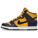 Nike Dunk High Slip Resistant Abrasion Resistant High top Basketball Shoes Unisex Yellow