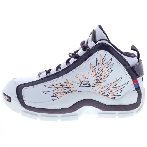 FILA Grant Hill 2 Cushioning Grip High top Basketball Shoes Men's White Purple