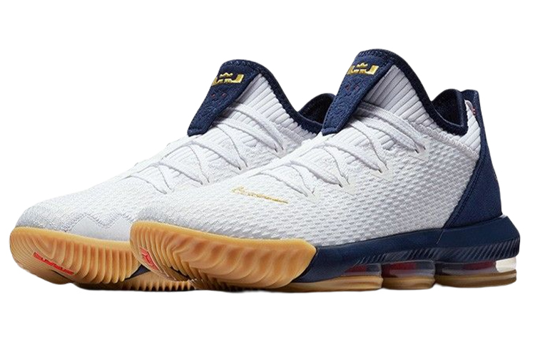 Мужские кроссовки Nike Lebron 16 Low Air LBJ Americana 16 (серые) — Серый — фото 3