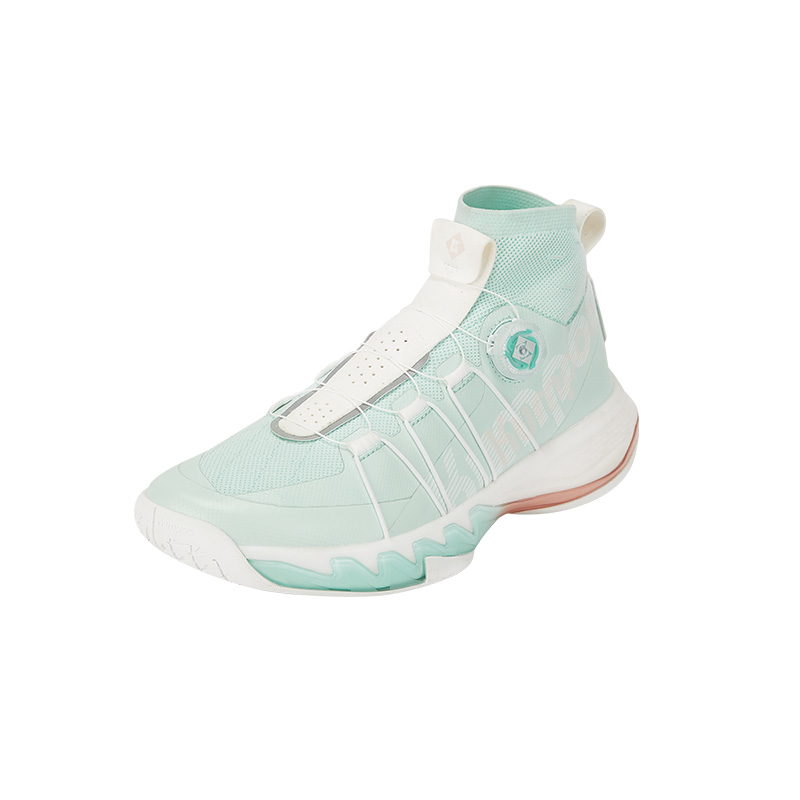 KUMPOO Cushioning Support Slip Resistant High top Badminton Shoes Unisex Aqua Green