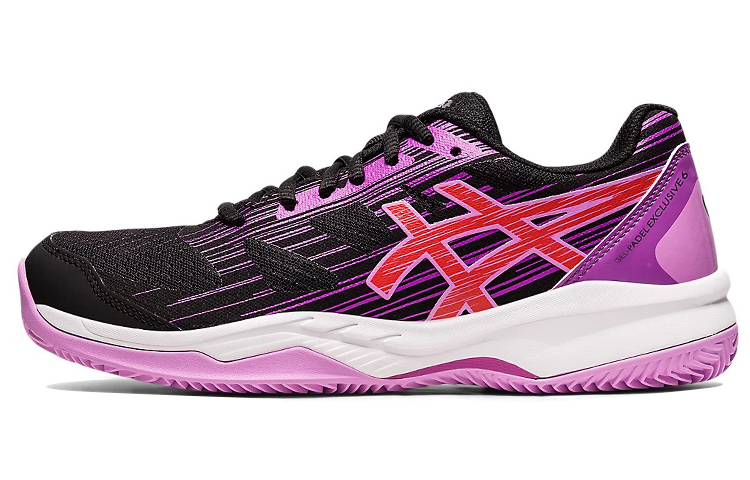 ASICS Gel Padel Exclusive 6 Comfortable Low top Training Shoes Women's Black Purple