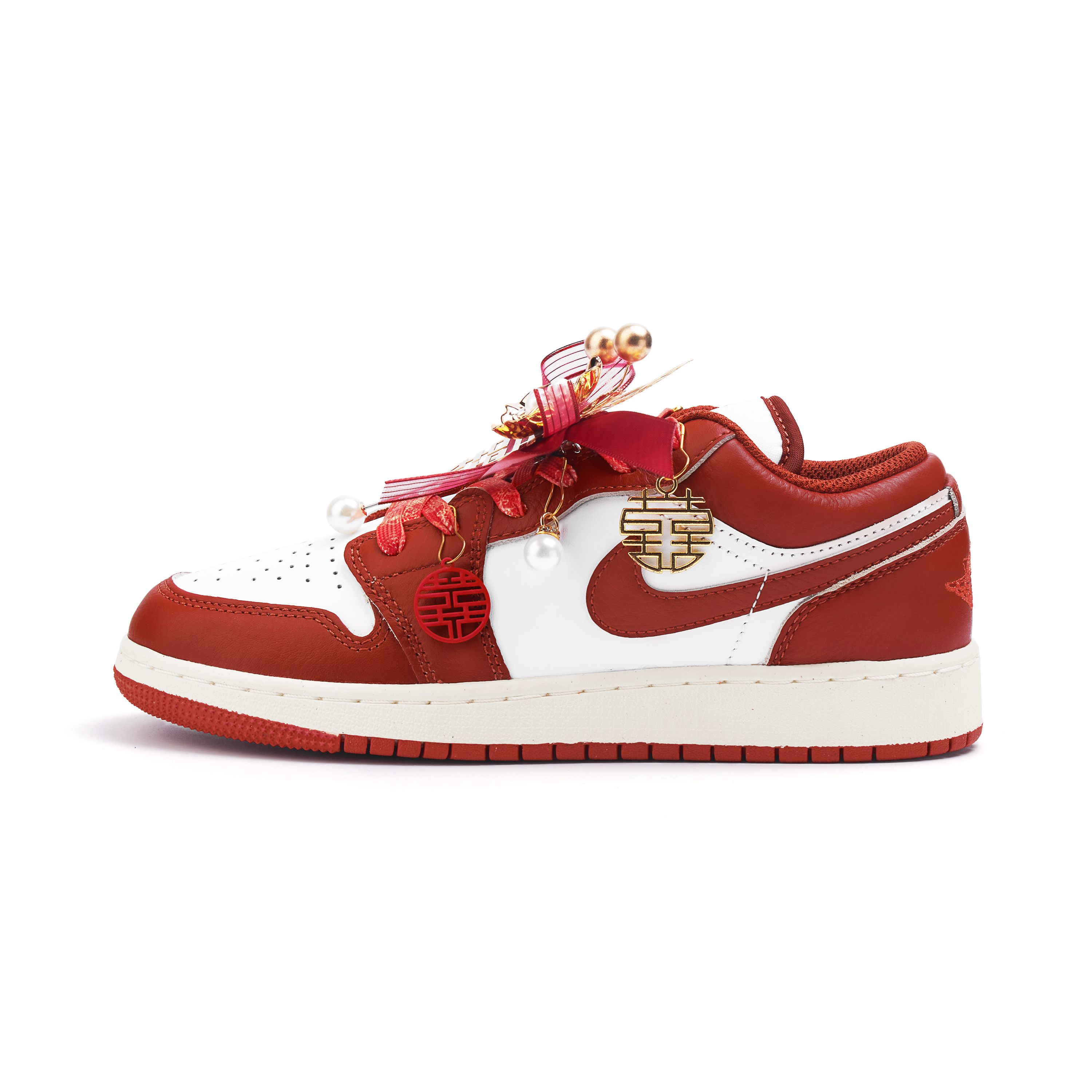 Jordan Air Jordan 1 Low top Vintage Basketball Shoes Women’s Red