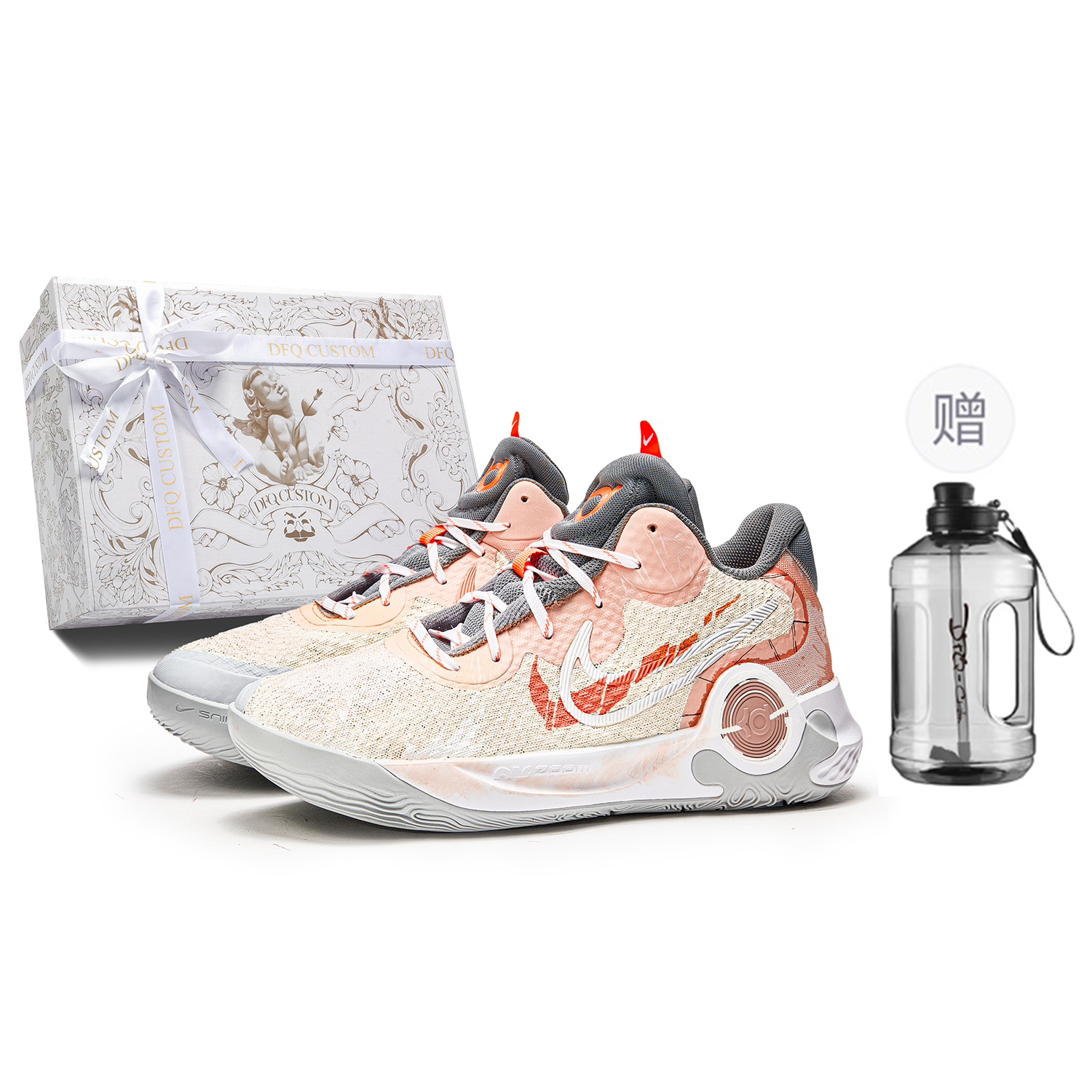 Nike Trey 5 Da Vinci Custom Box, Steam Style Slip Resistant Cushioning Slip Resistant Cushioning Mid top