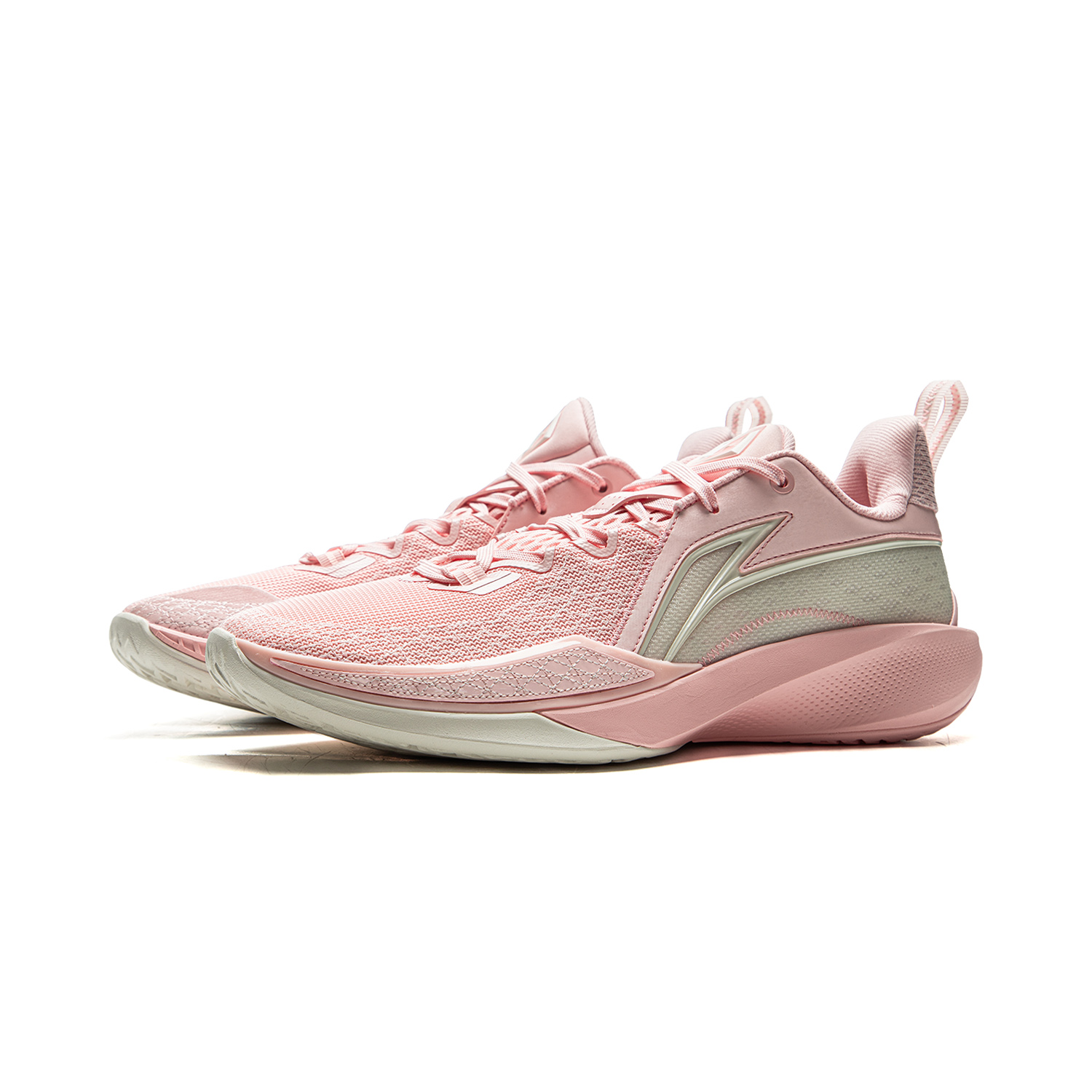 Li Ning Speed 2 Cushioning Slip Resistant Breathable Rebound Low top Basketball Shoes Men’s Pink White