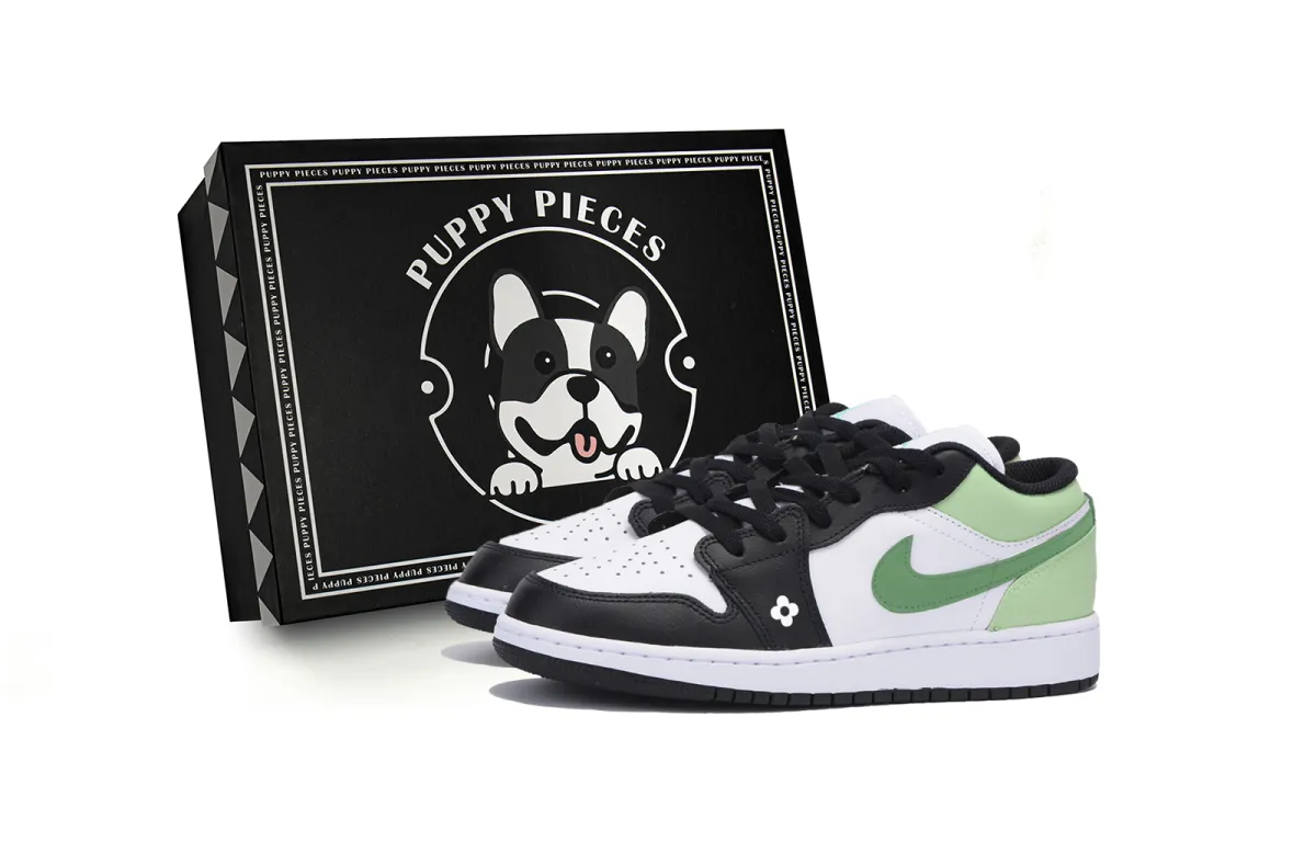 Jordan Air Jordan 1 Slip Resistant Cushioning Low top Vintage Basketball Shoes Men's White