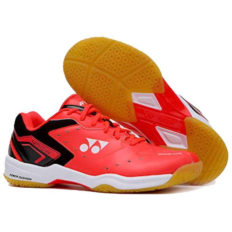 YONEX Comfortable Cushioning Slip Resistant Low top Badminton Shoes Unisex Red