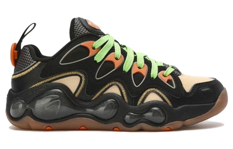 FILA FUSION VERTICAL Abrasion Resistant Breathable Low top Vintage Basketball Shoes Women’s Black Yellow
