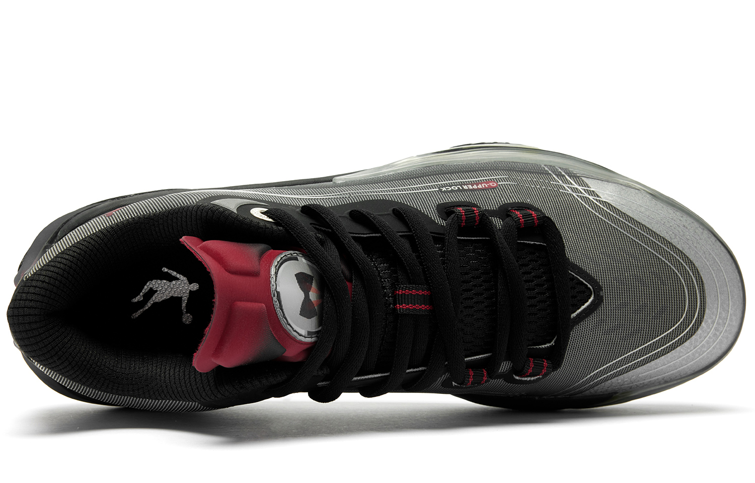 QIAODAN Poisonous Fangs 3.0 Basketball Shoes Men’s Low Top Black Silver