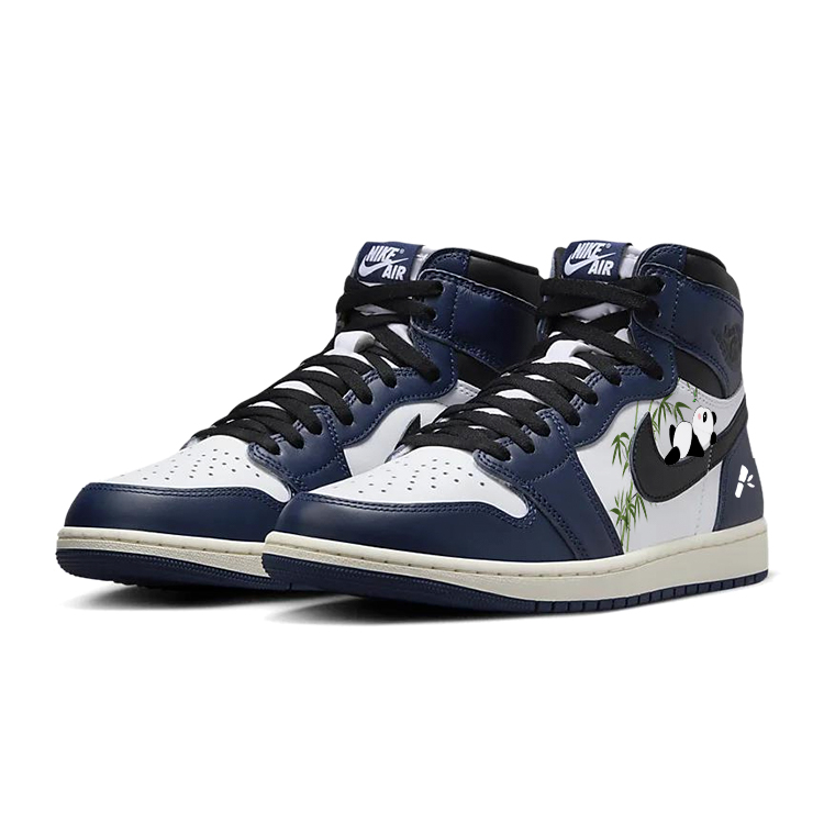Jordan Air Jordan 1 Vintage Basketball Shoes Men’s High Top White/Blue