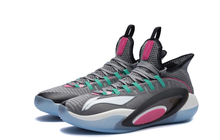Li Ning Phantom Textile, Synthetic Leather, TPU Cushioning Slip Resistant Abrasion Resistant Coverage Support Low top
