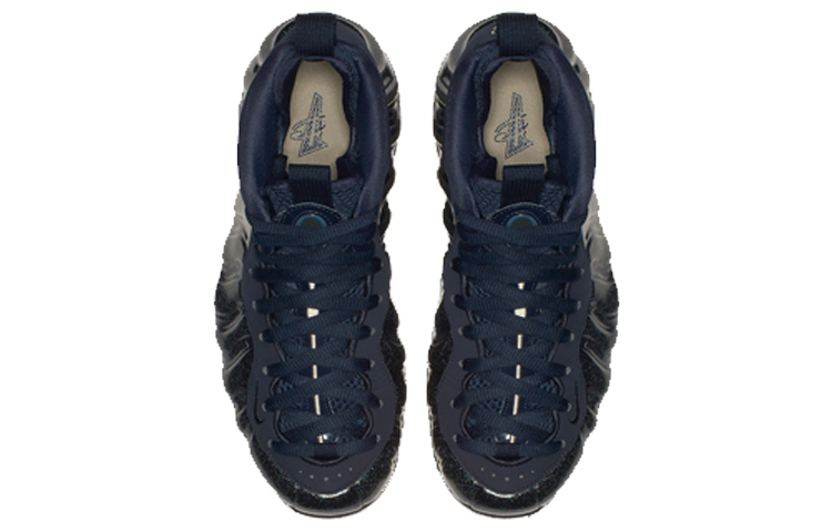 Женские кроссовки Nike Foamposite One Air Glittery OG (темно-синие) — Тёмно-синий — фото 4