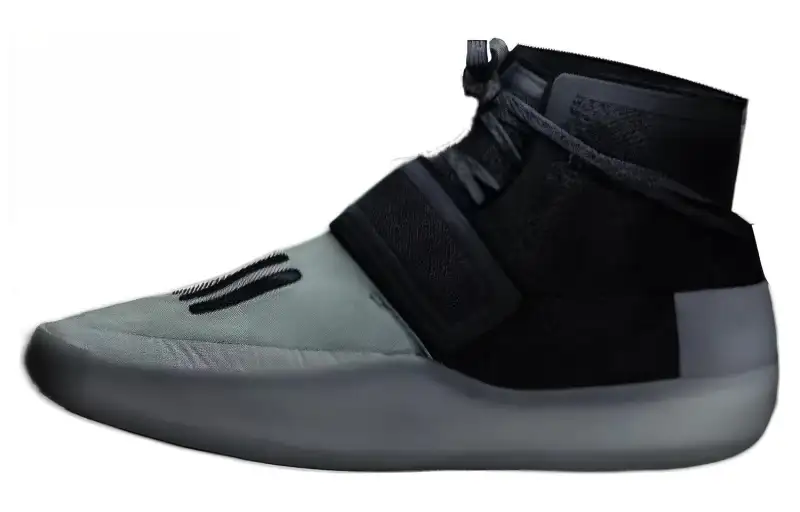 Fear Of God x Adidas Originals Slip Resistant High top Basketball Shoes Men's Black