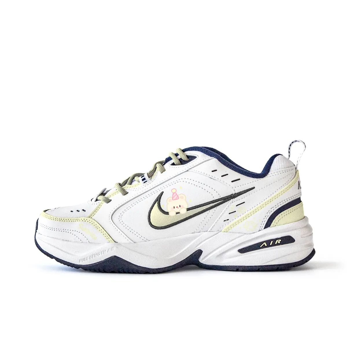 Nike Air Monarch 4 Good Night, Small Flower Slip Resistant Abrasion Resistant Low top Chunky Sneakers Unisex