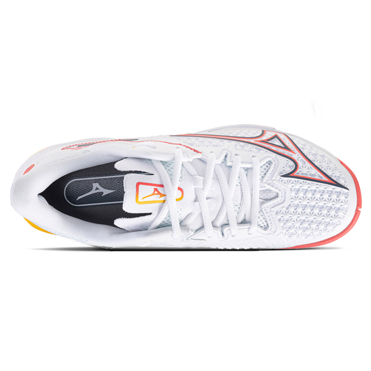 Mizuno Wave Exceed Tour 6 Cushioning Slip Resistant Abrasion Resistant Tennis Shoes Women’s White Yellow Orange