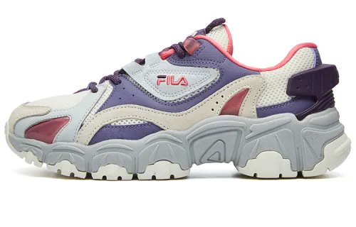 FILA FUSION Tracer Textile, Synthetic Leather Low top Chunky Sneakers Women's Beige Purple