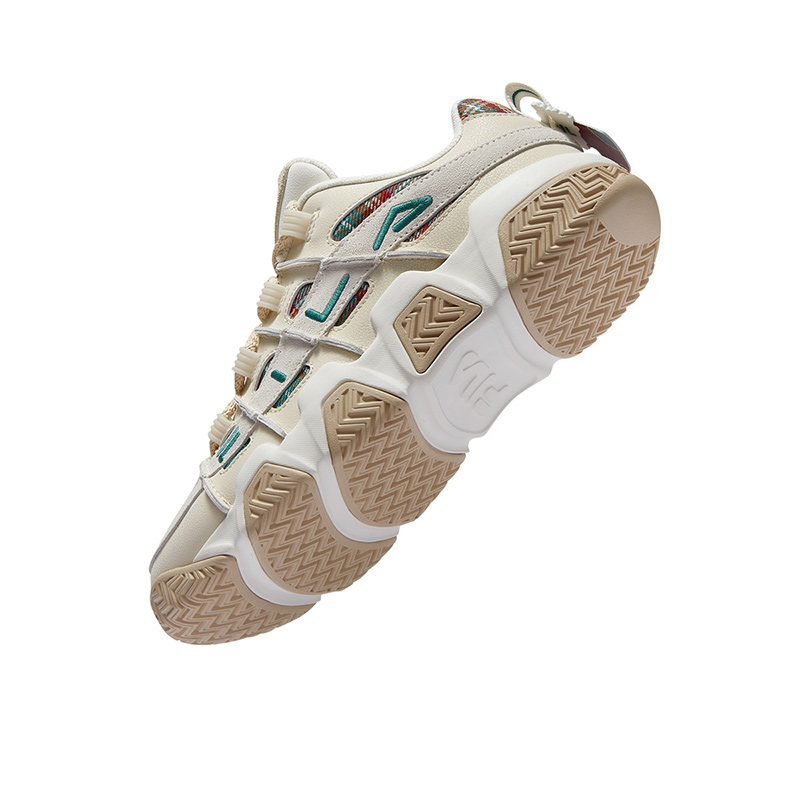 FILA FUSION BUSTER Puffy Shoes Low top Basketball Shoes Men’s White Green