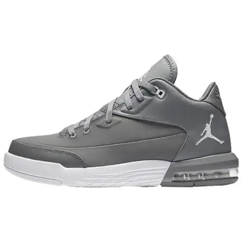 Jordan Flight Origin 3 Breathable Vintage Basketball Shoes Men's Gray White