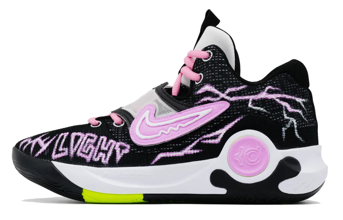 Nike KD Trey 5 X Cushioning Slip Resistant Abrasion Resistant Low top Basketball Shoes Men's Black Pink