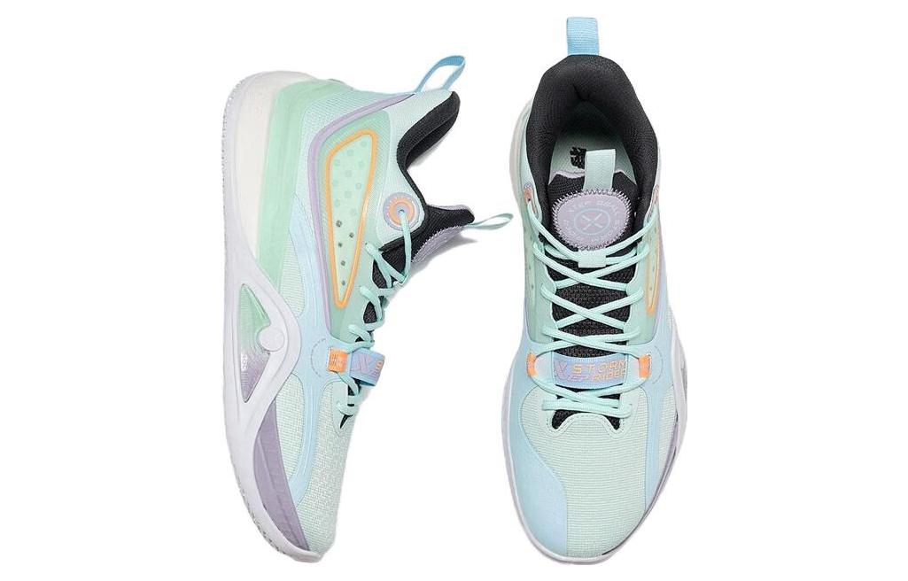 XTEP Textile, Synthetic Leather Cushioning Slip Resistant Abrasion Resistant Mid top Basketball Shoes Men’s