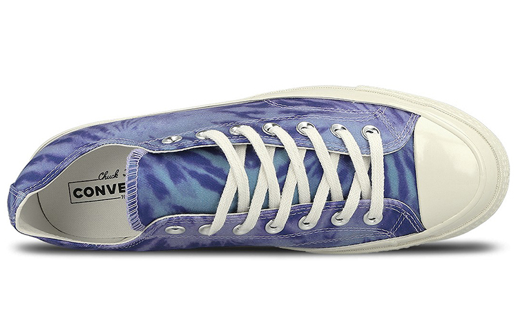 Кеды Converse 1970s All Star Chuck Taylor '70 OX (сине-белые) — Синий / белый — фото 4