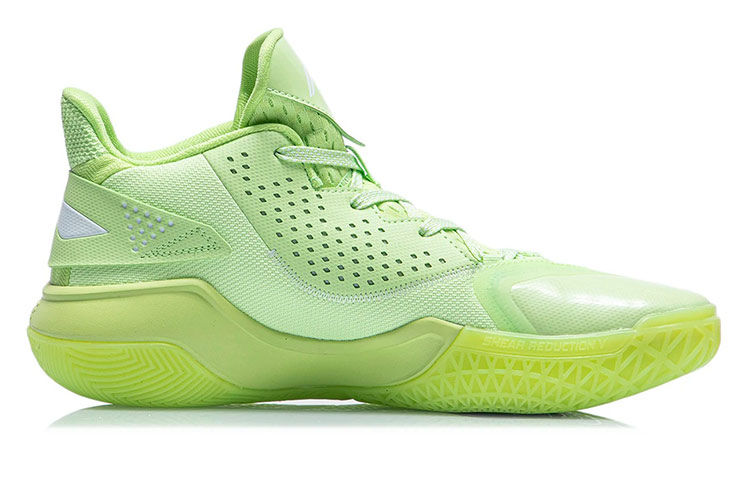 Li Ning Sprint SE Cushioning Mid top Performance Basketball Shoes Men’s Nouveau Leaf Green