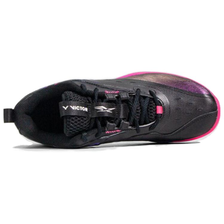 VICTOR Cushioning, Wear Resistant Low top Badminton Shoes Unisex Black Purple