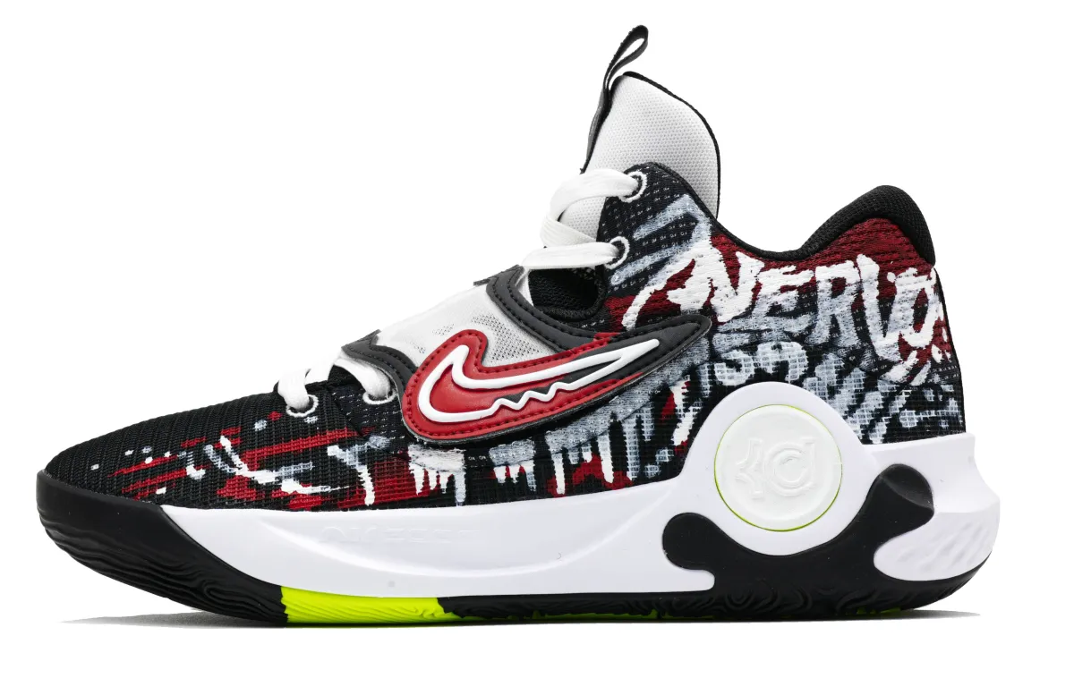 Nike KD Trey 5 X Fatal Loot Slip Resistant Abrasion Resistant Grip Low top Basketball Shoes Men's Black Red